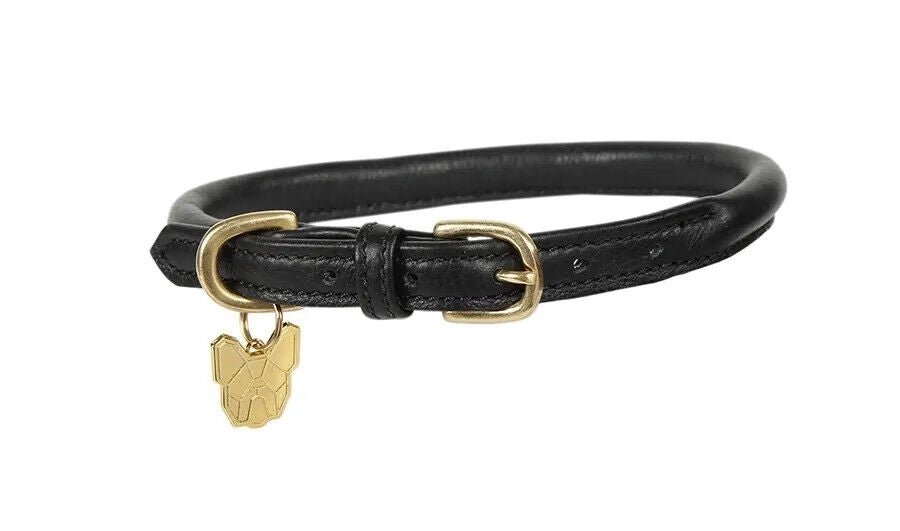 Picture of Digby & Fox Rolled Leather Dog Collar | 9 Sizes | 11 Colours