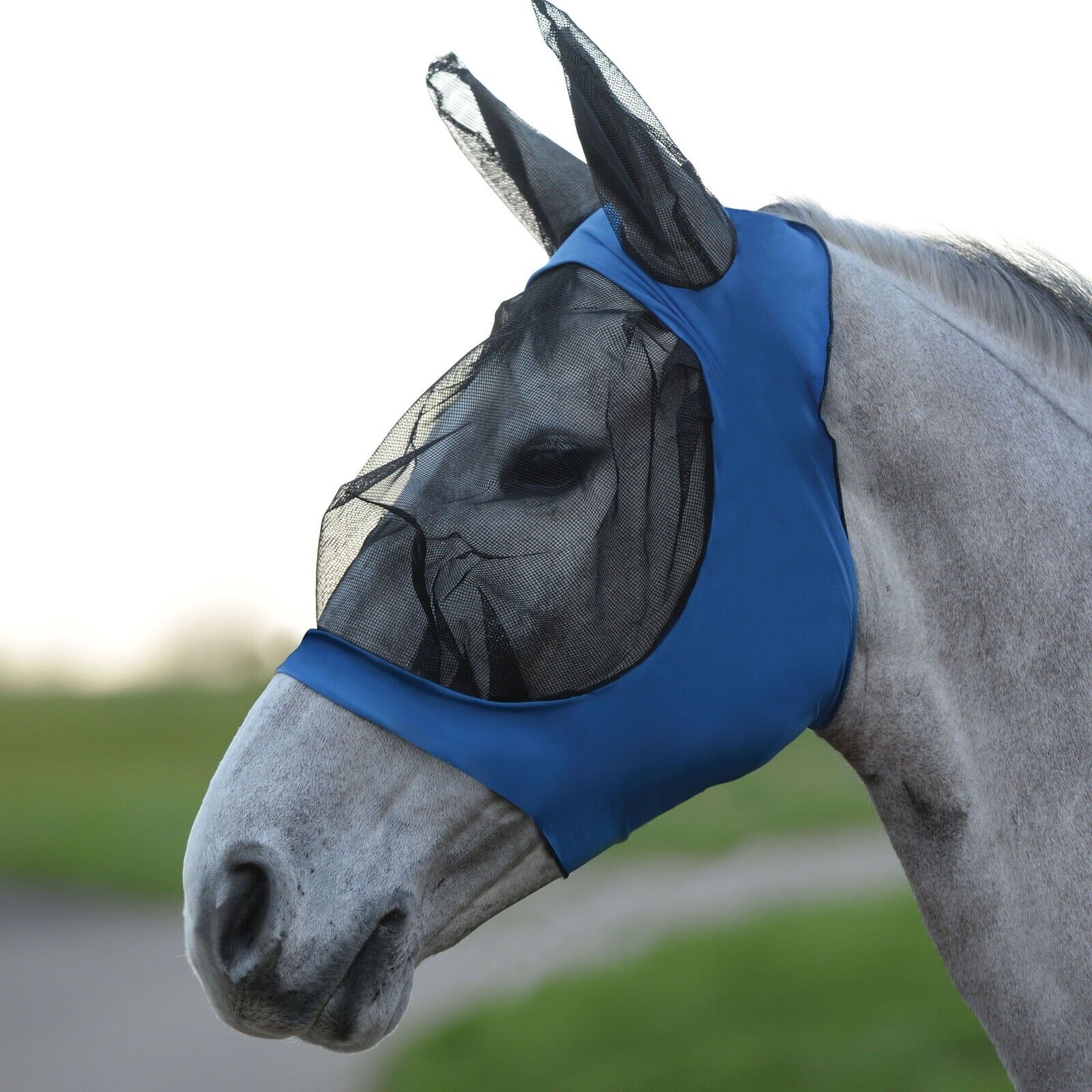 Picture of WeatherBeeta Stretch Eye Saver Fly Mask, with Ears, UV, 5 Colours