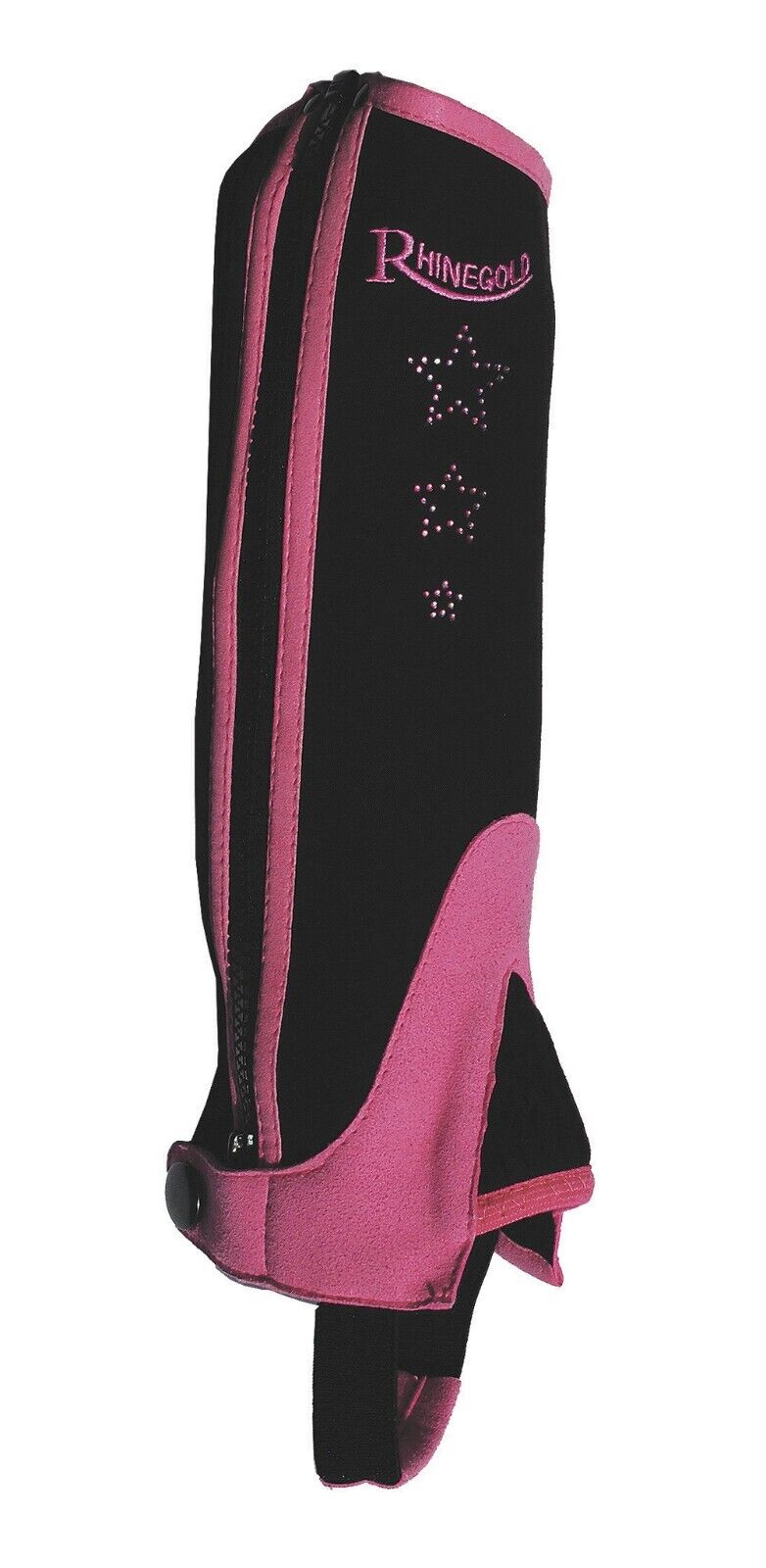 Picture of Rhinegold Childrens Synthetic Half Chaps | Pink, Blue | 3 Sizes