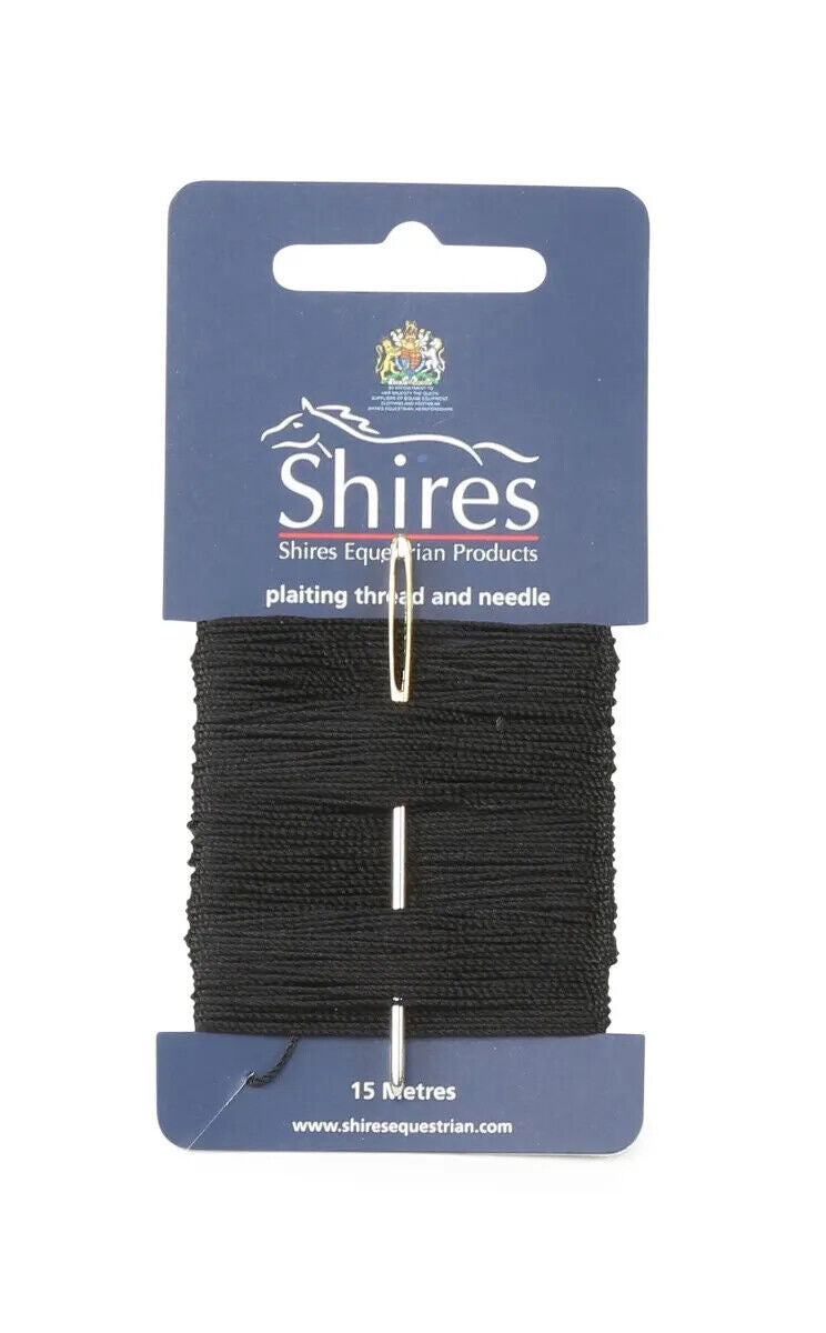 Picture of Shires EZI-GROOM Horse Mane plaiting Thread | Black, Brown, White | 15M Long