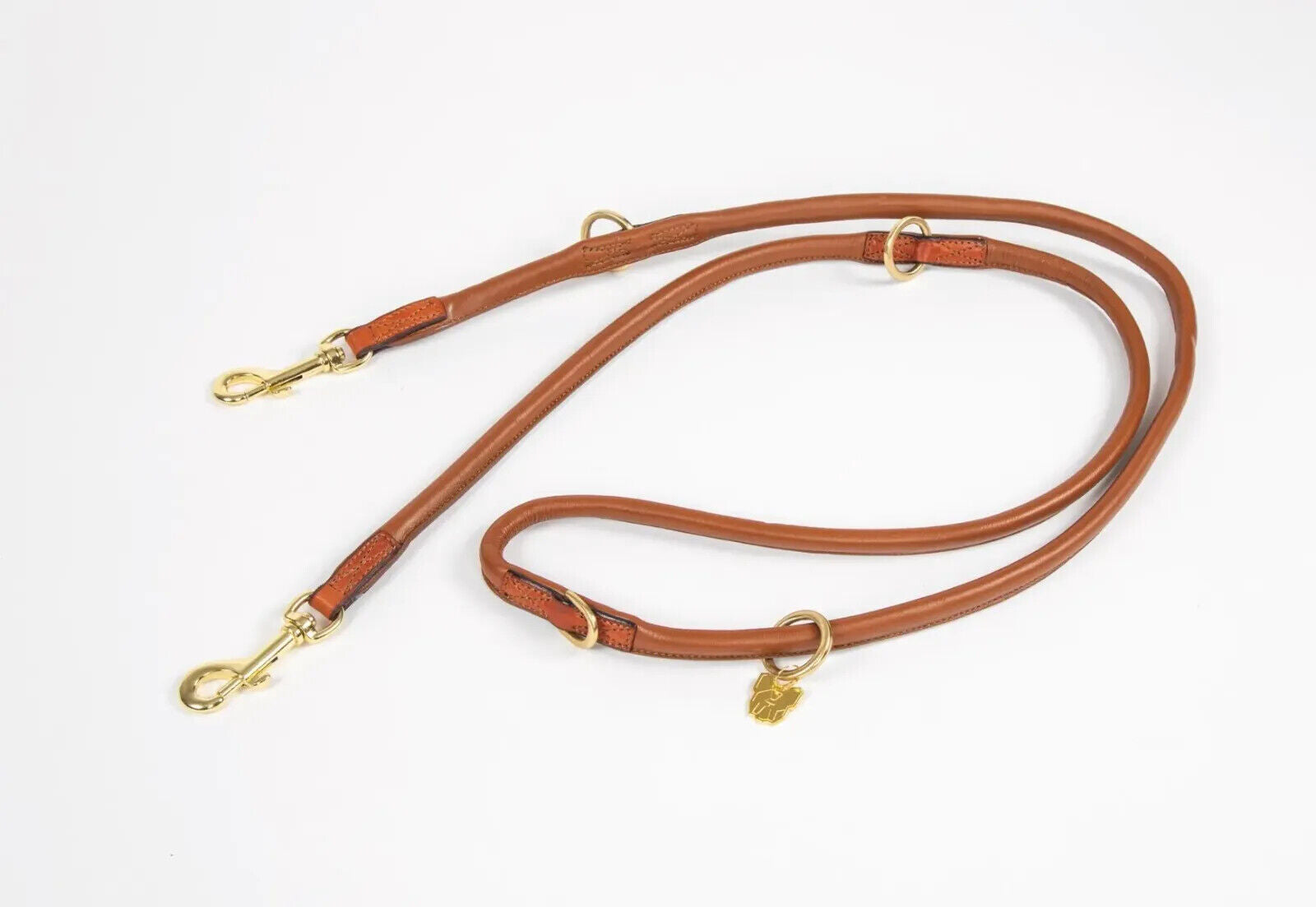 Picture of Shires Digby & Fox Rolled Leather Dog Training Lead | Double Ended | 9 Colours