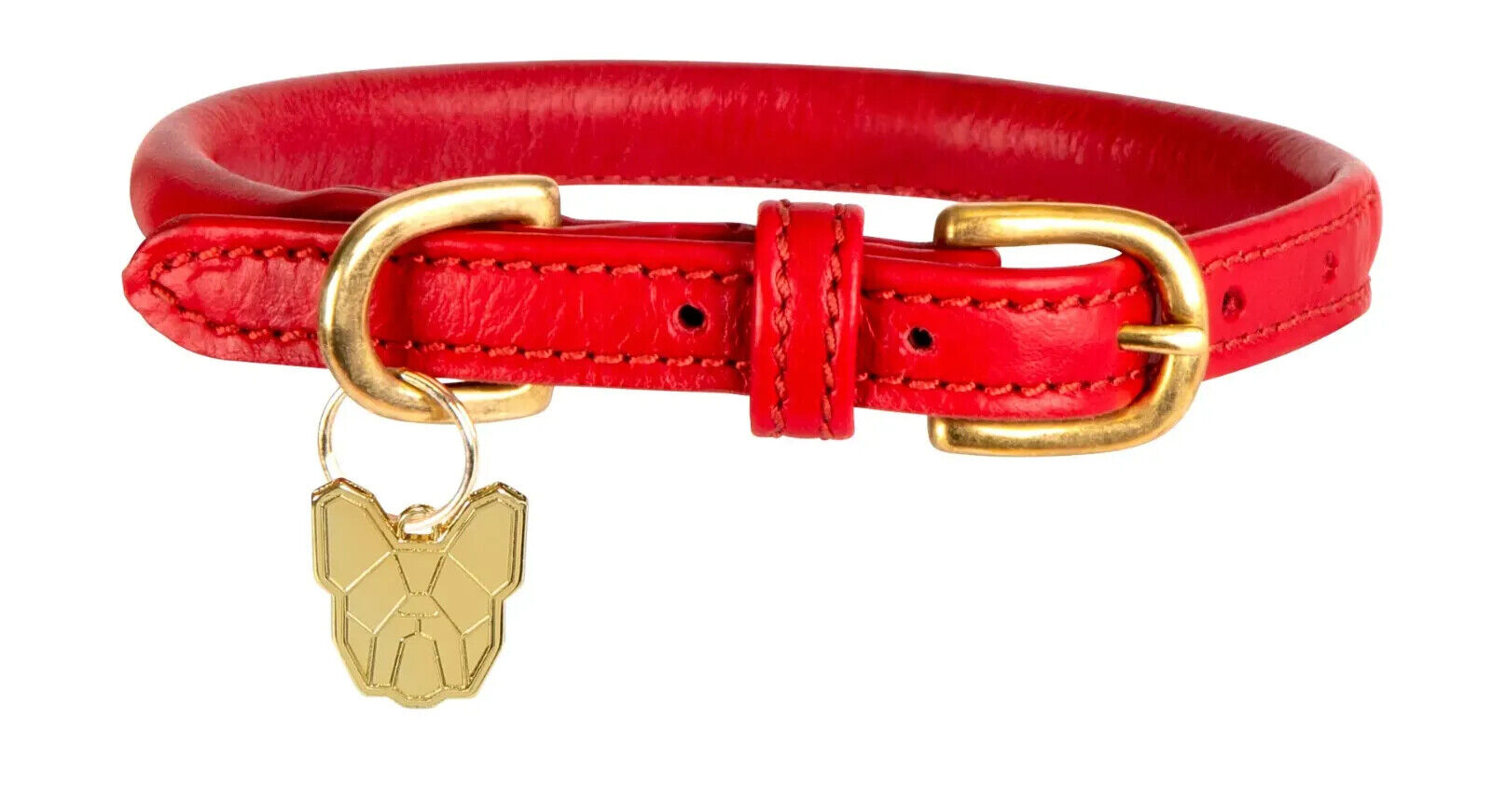 Picture of Digby & Fox Rolled Leather Dog Collar | 9 Sizes | 11 Colours