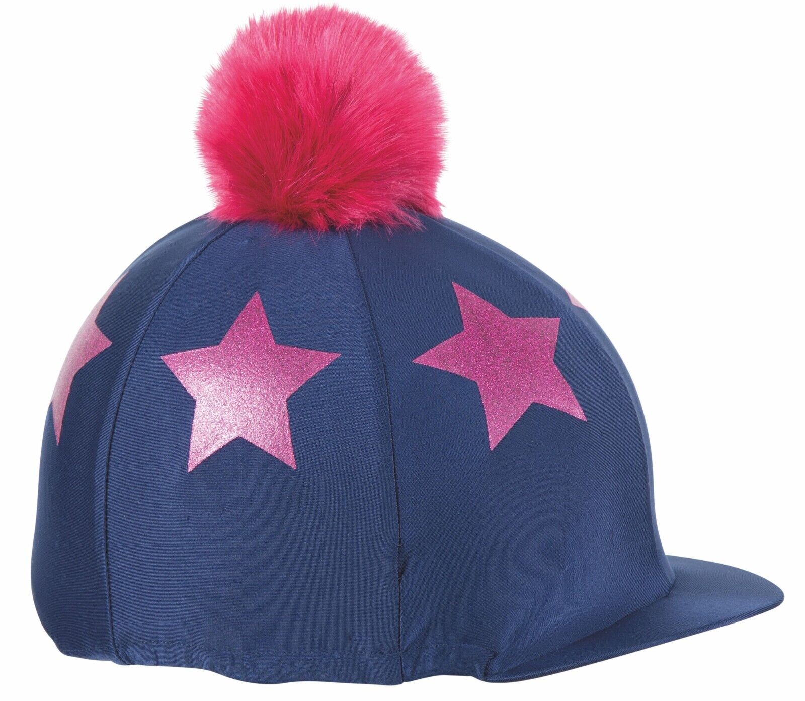 Picture of Shires Glitter Star Riding Hat Cover  | Onesize | Black, Navy or Teal