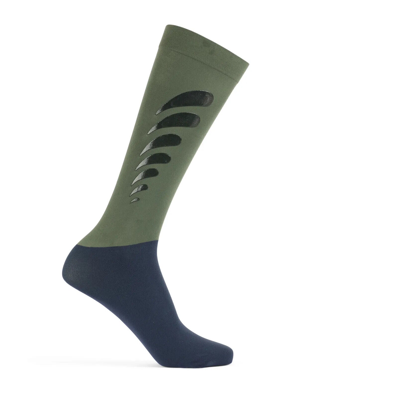 Picture of Shires Aubrion Cadence Performance Socks | Olive, Peony Print | Adult One Size