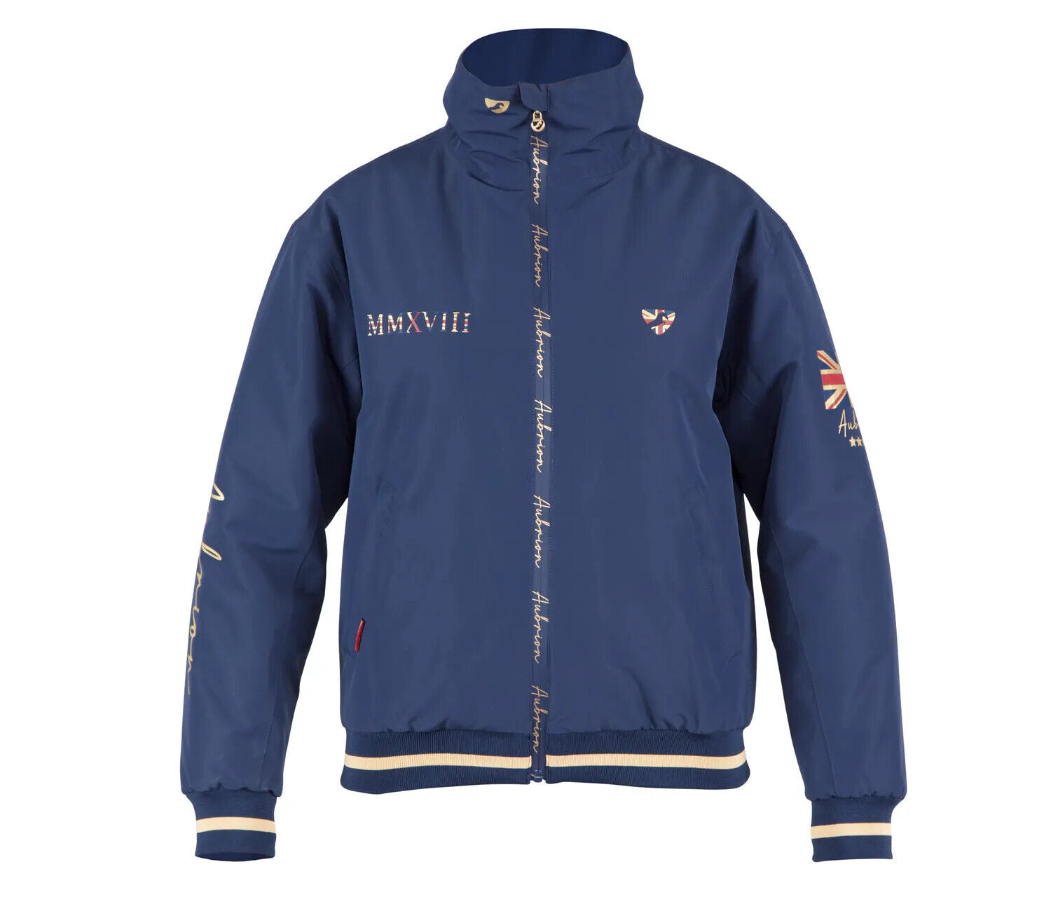 Picture of Shires Aubrion Ladies Team Waterproof  Jacket  | Navy Blue, Steel | XXS - XXL