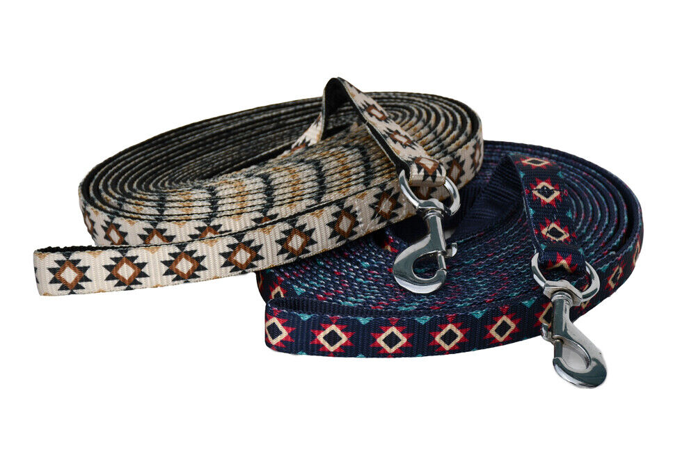 Picture of Rhinegold Aztec Lunge Rein | Padded Lined Handle | 8M Long