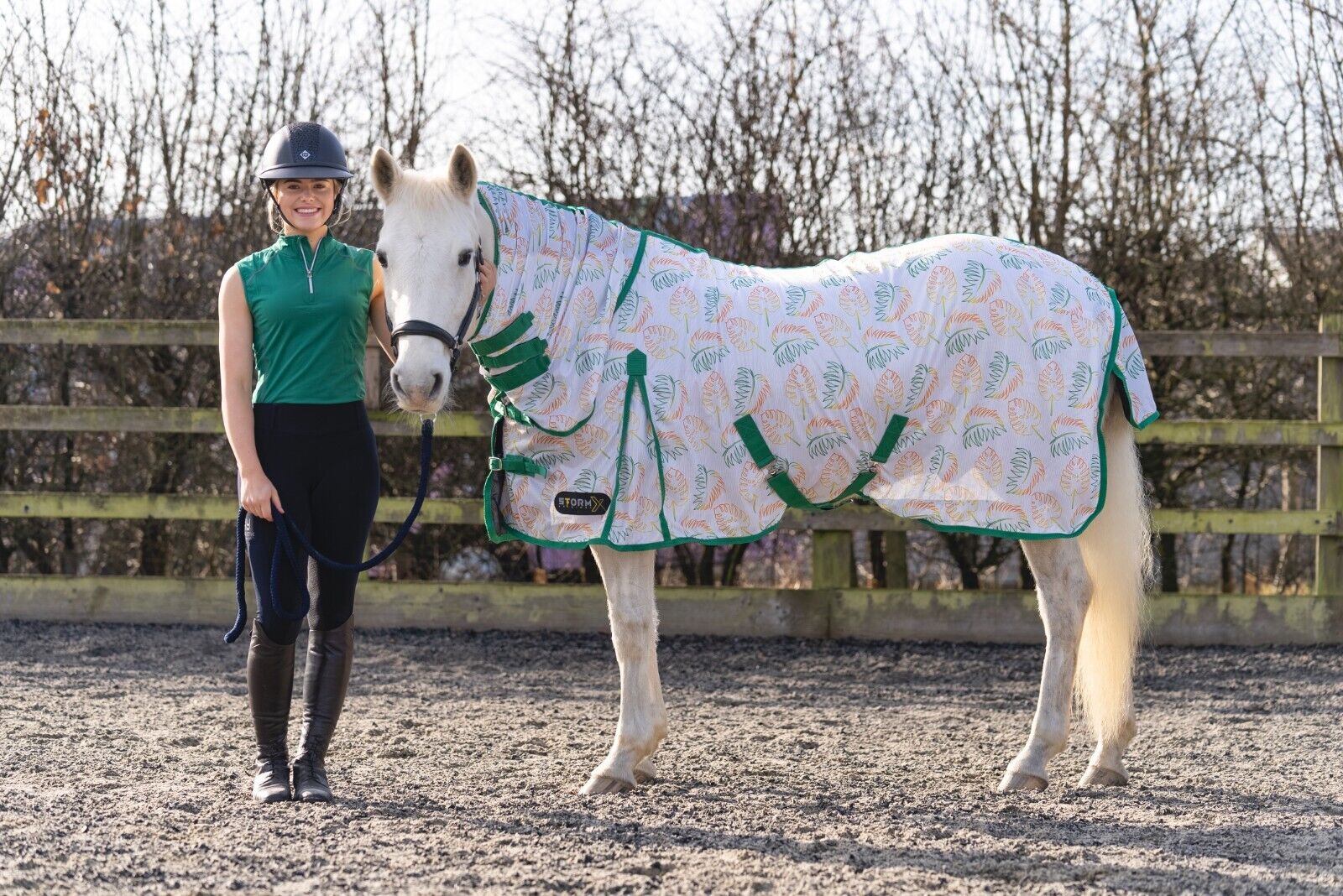 Picture of HY StormX Original Tropical Paradise Combi Fly Horse Pony Rug | Lightweight