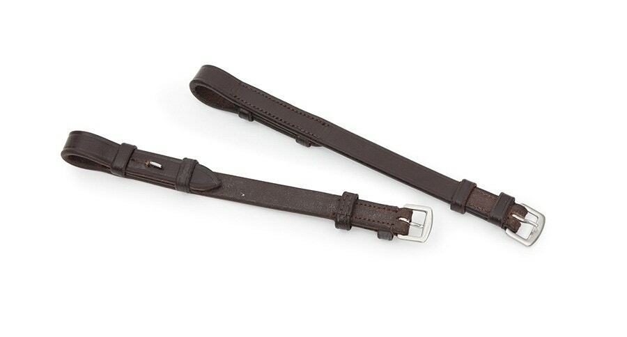 Picture of Shires Velociti Gara Leather Bridle Cheeks | 2 Colours | 8 Sizes