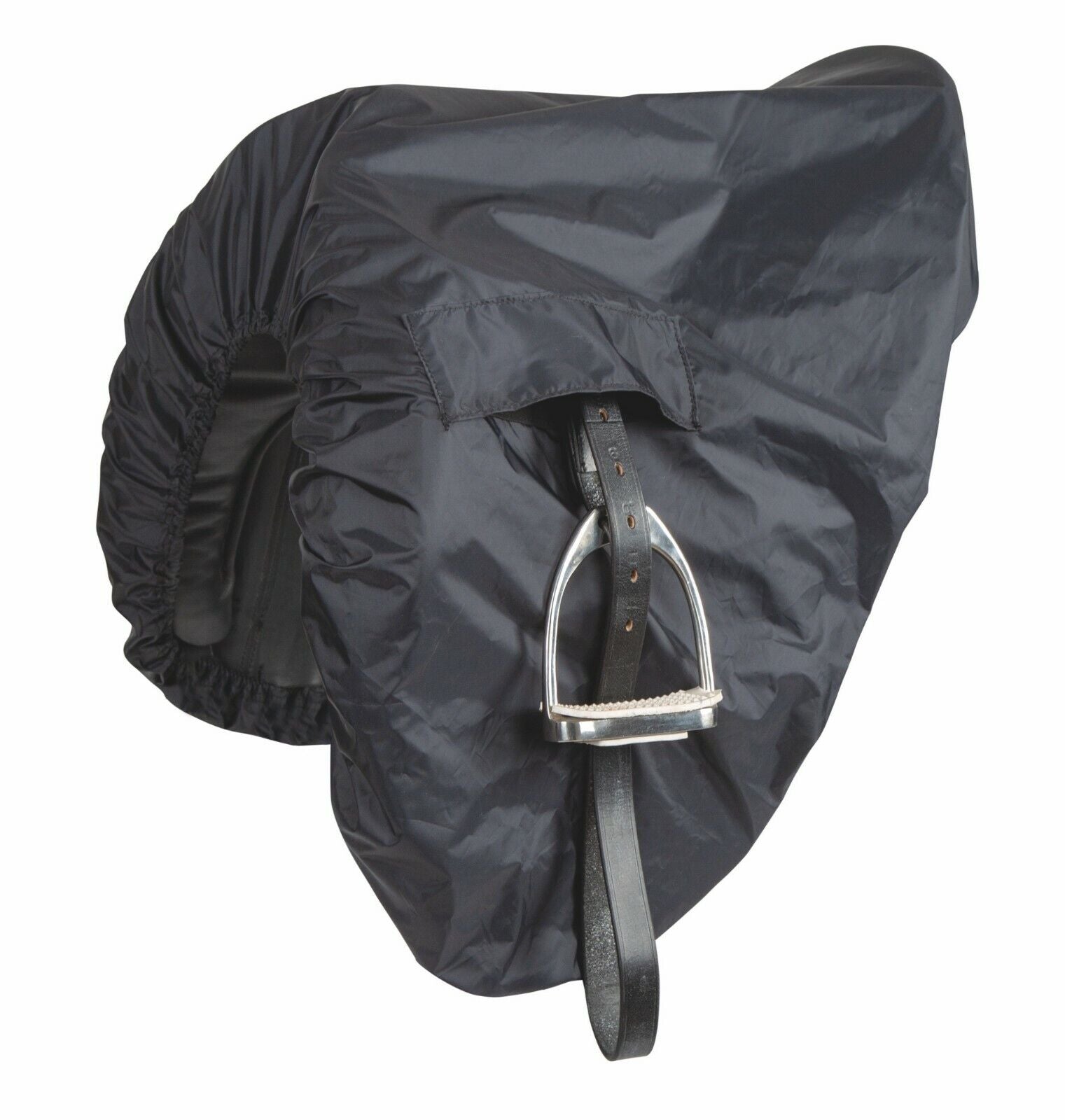 Picture of Shires Waterproof Ride-On Dressage Saddle Cover |  Black | One Size