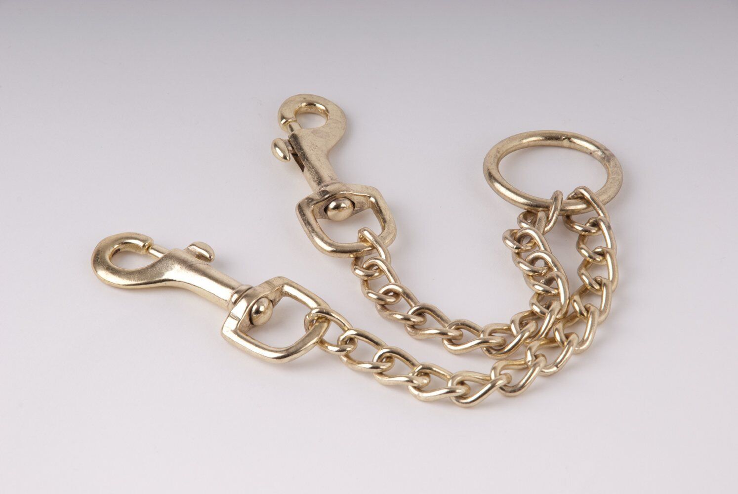 Picture of Rhinegold Small Brass Newmarket Coupling Chain | Onesize | Trigger Clip