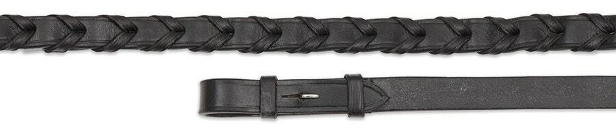 Picture of Shires Velociti Gara Laced Leather Reins | 2 Colours | 2 Sizes