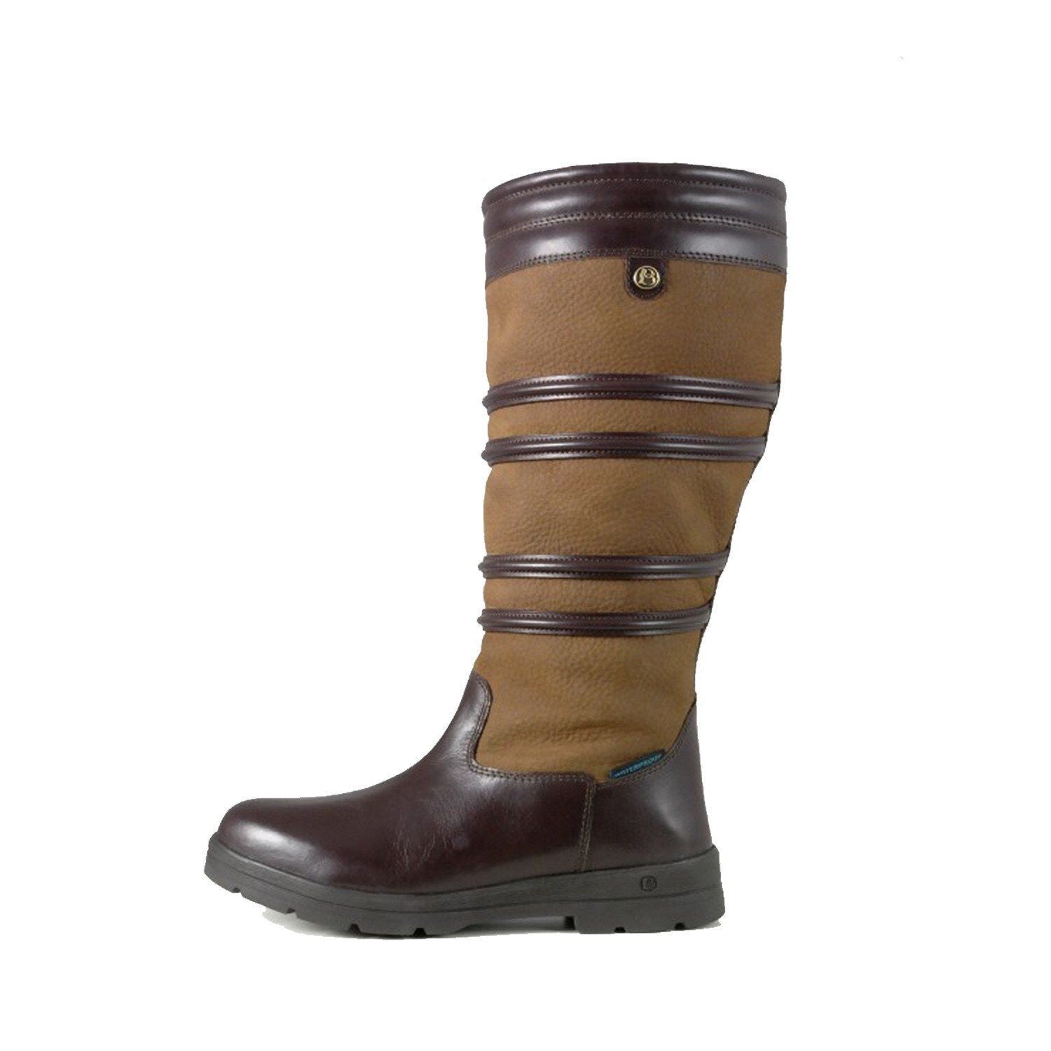 Picture of Brogini Dorchester Waterproof Long Country Riding Boots, Walking, in Brown
