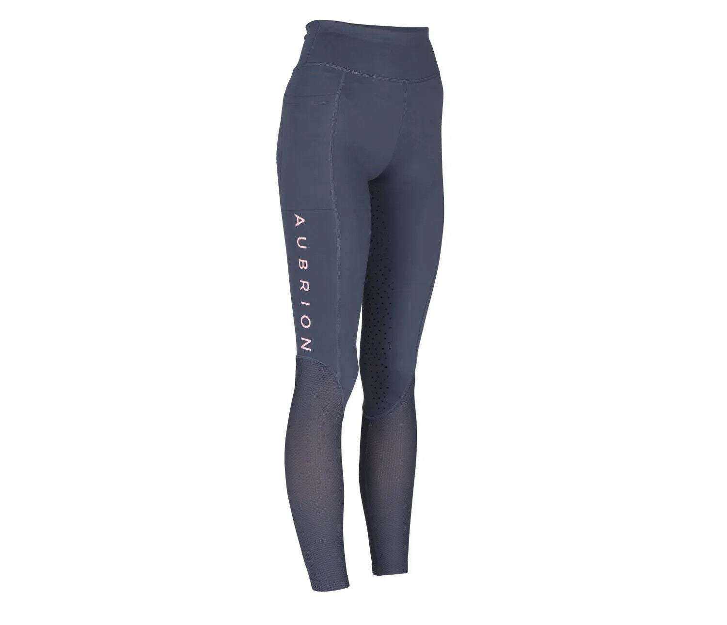 Picture of Shires Aubrion Ladies Rhythm Mesh Riding Tights | Womens| Olive, Navy | XXS-XXXL