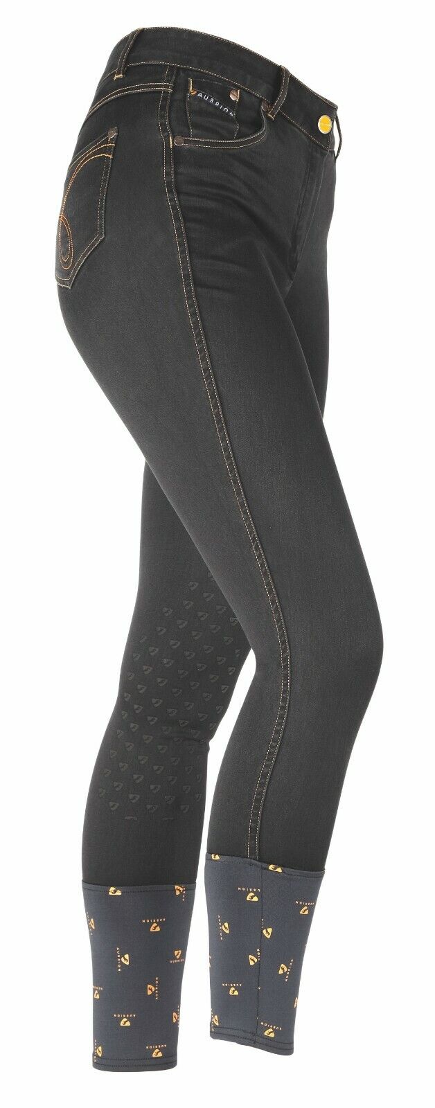 Picture of Shires Aubrion Putney Denim Ladies Riding Breeches | Black or Dark Blue