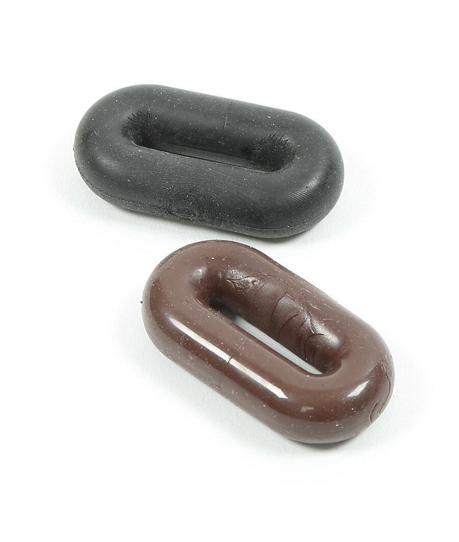 Picture of Shires Silicone Martingale Stops |  Black or Brown | Sold in Singles