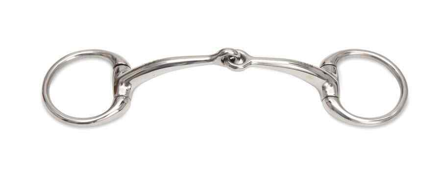 Picture of Shires Small Ring Curved Mouth Eggbut Snaffle Bit | Stainless Steel | 3 Sizes