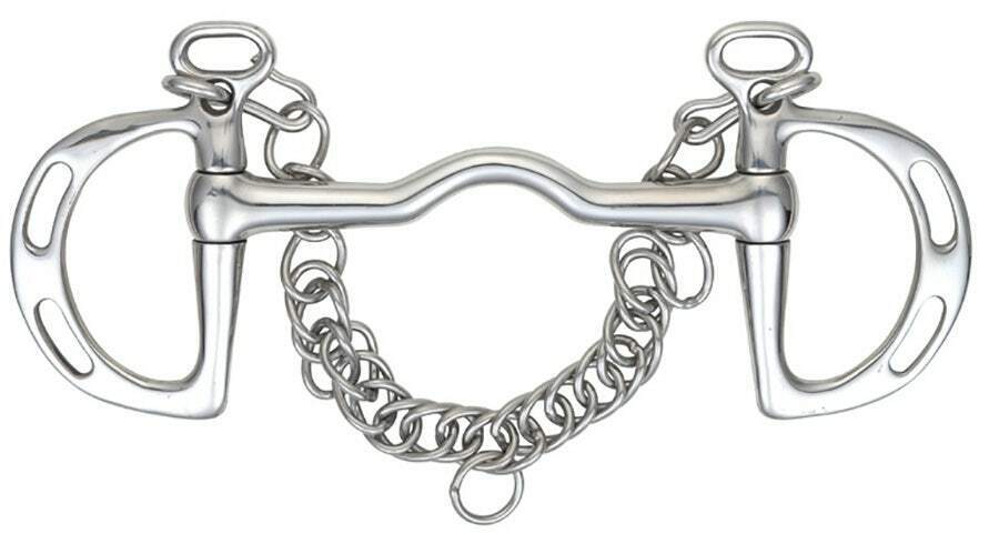Picture of Shires Slotted Cheek Port Mouth Kimblewick Bit | Stainless Steel | 4 Sizes