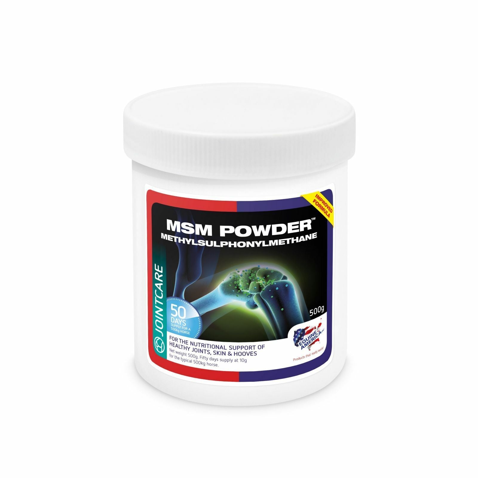 Picture of Equine America MSM Powder 500g - Bio Available form of Organic Sulphur.