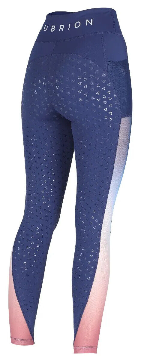 Picture of Shires Aubrion Ladies Leyton Mesh Summer Horse Riding Tights |  Ombre