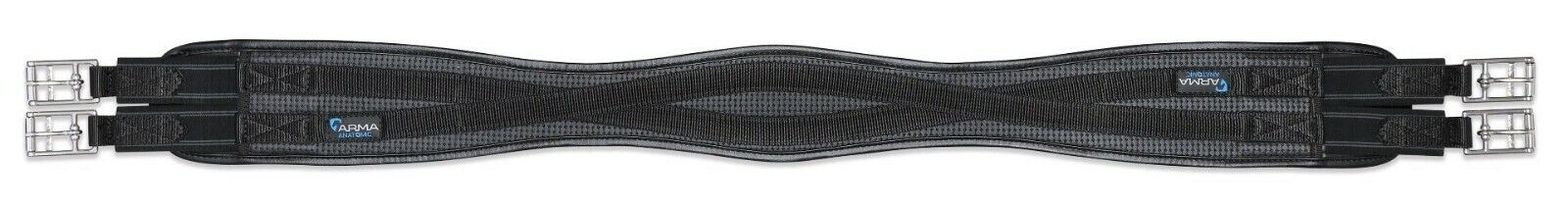 Picture of Shires Arma Anti-Chafe Contour Horse Girth with Elastic | Black or Brown|30"-60"