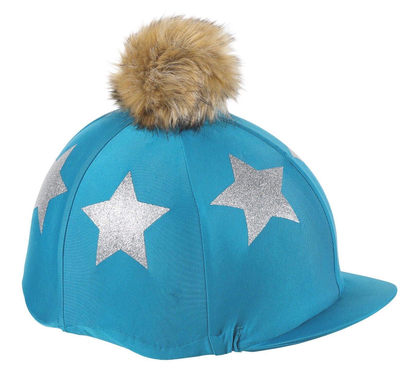 Picture of Shires Glitter Star Riding Hat Cover  | Onesize | Black, Navy or Teal