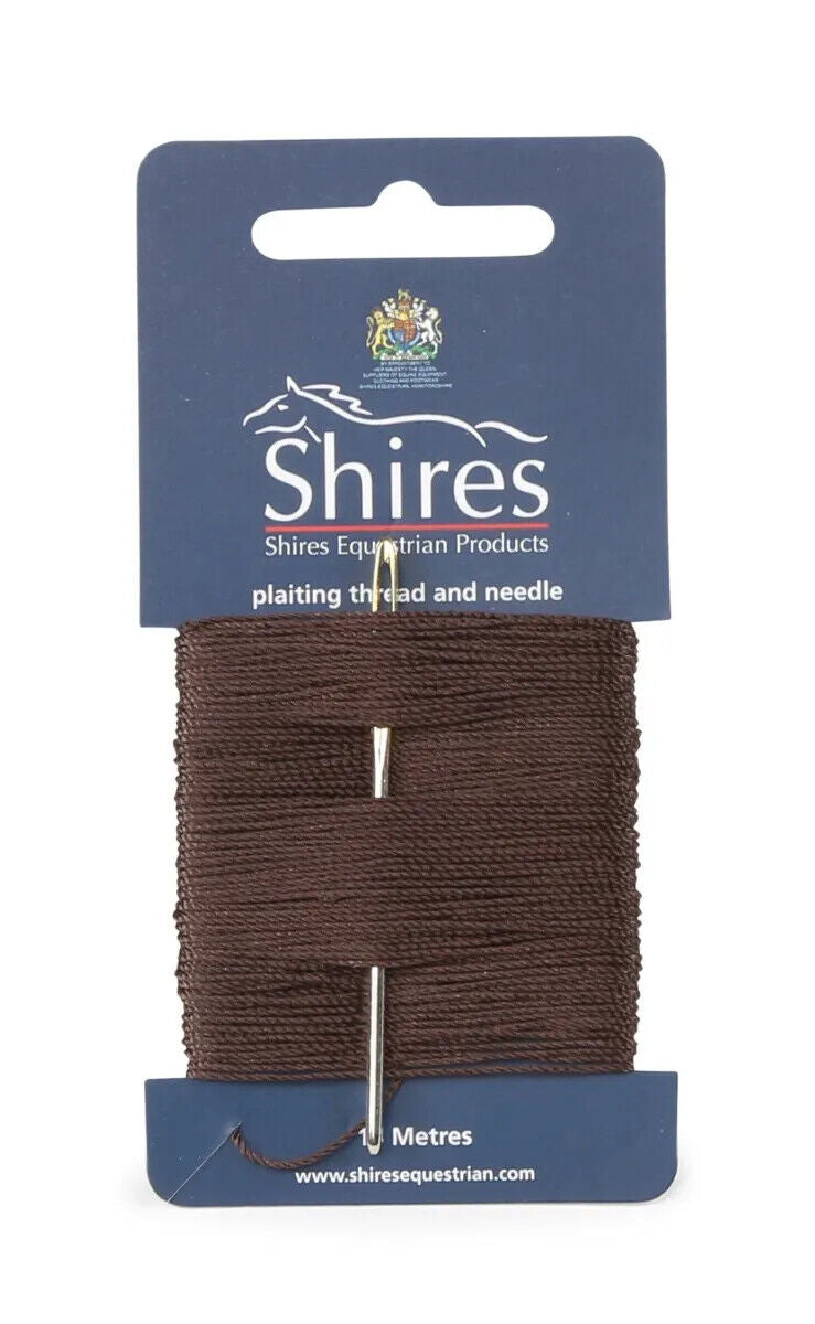 Picture of Shires EZI-GROOM Horse Mane plaiting Thread | Black, Brown, White | 15M Long
