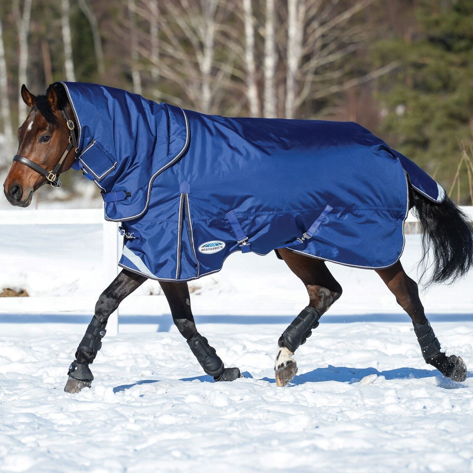 Picture of Weatherbeeta Comfitec Ultra Tough II Turnout Rug, 220g, 1680 Den, Detach-A-Neck