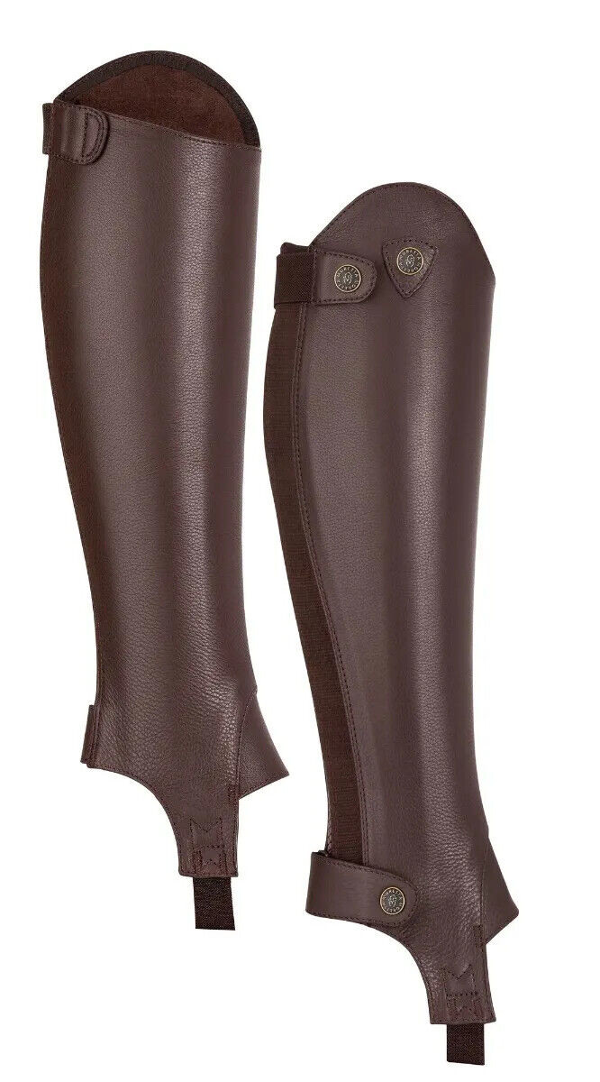 Picture of Shires Moretta Adults Leather Horse Riding Gaiters | Short / Standard Height