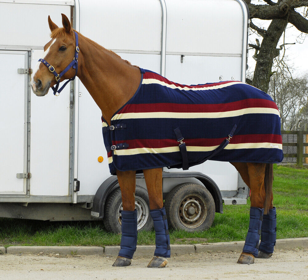 Picture of Rhinegold Elite Fleece Show Cooler Fleece Horse Rug | 3 Colours | Std Neck