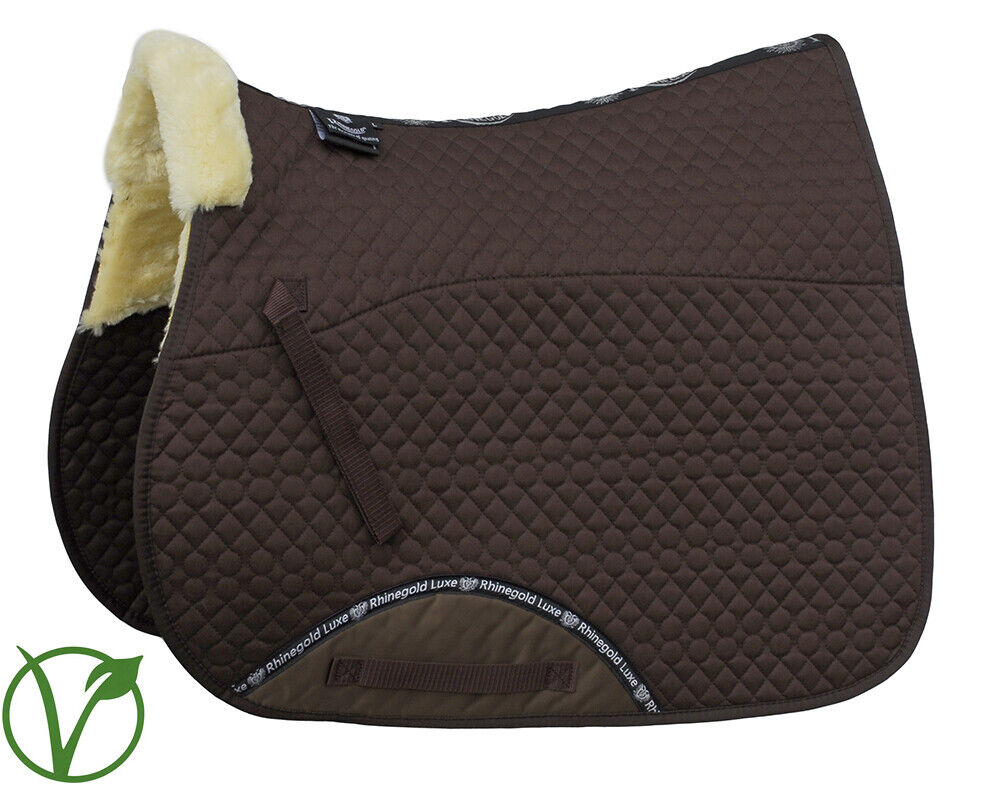 Picture of Rhinegold Luxe Horse Fur Saddlecloth | 5 Colour Options | Pony, Cob, Full