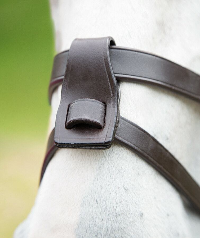 Picture of Shires Velociti Gara Leather Flash Attachment | Black or Havana Colour