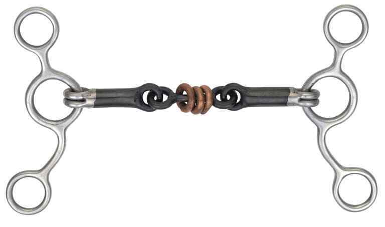 Picture of Shires Copper Tom Thumb Gag Bit | Black Sweet Iron | 4 Sizes