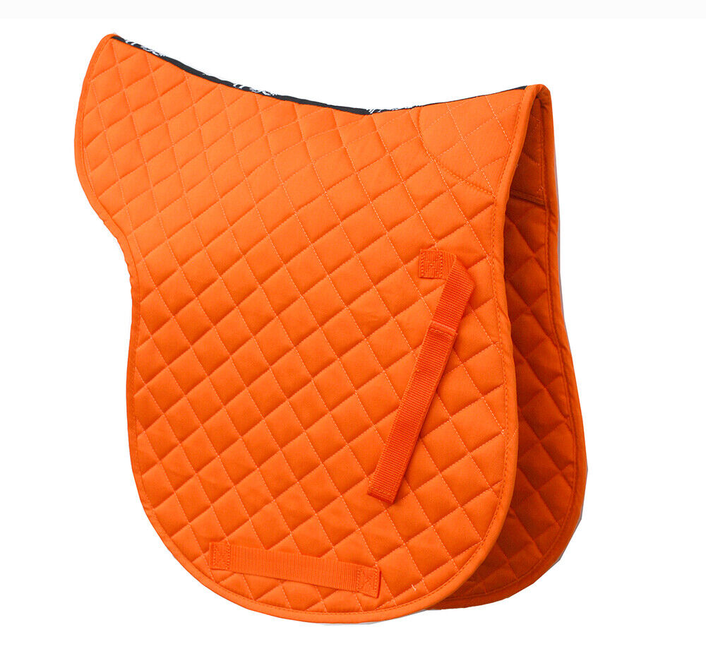 Picture of Rhinegold Cotton Quilted GP Saddle Numnah, in 11 colours, 3 Sizes