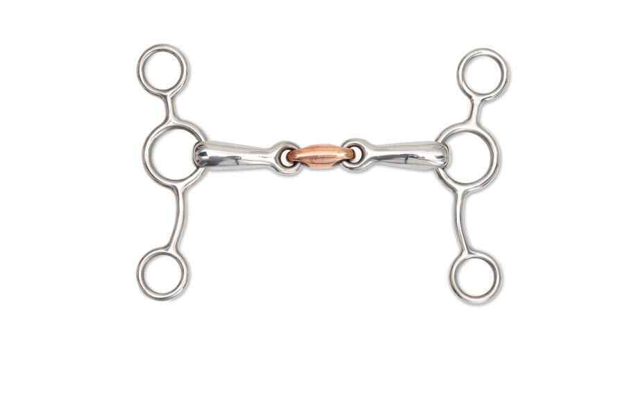 Picture of Shires Tom Thumb With Copper Lozenge | Horse Bit | Stainless Steel | 3 Sizes