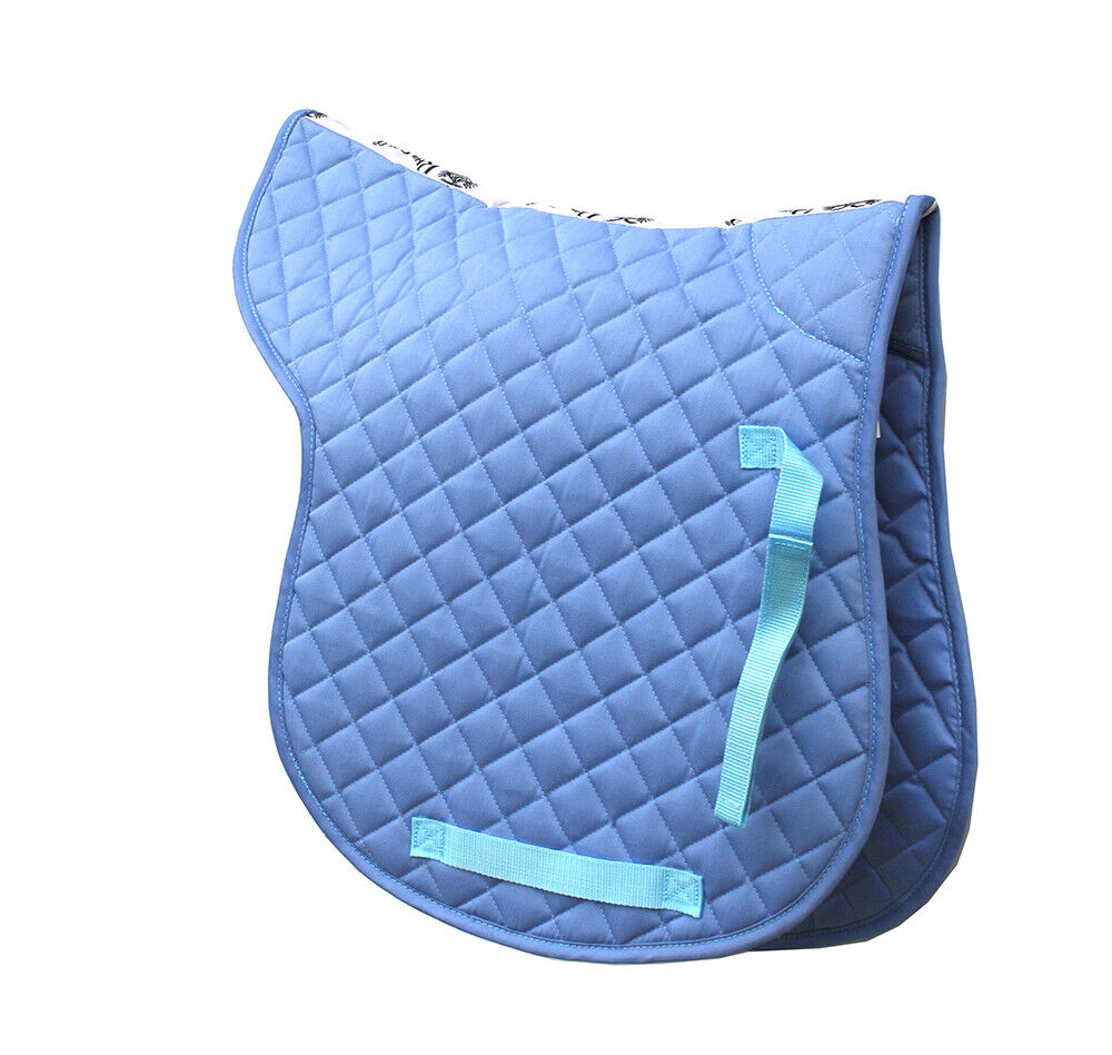 Picture of Rhinegold Cotton Quilted GP Saddle Numnah, in 11 colours, 3 Sizes