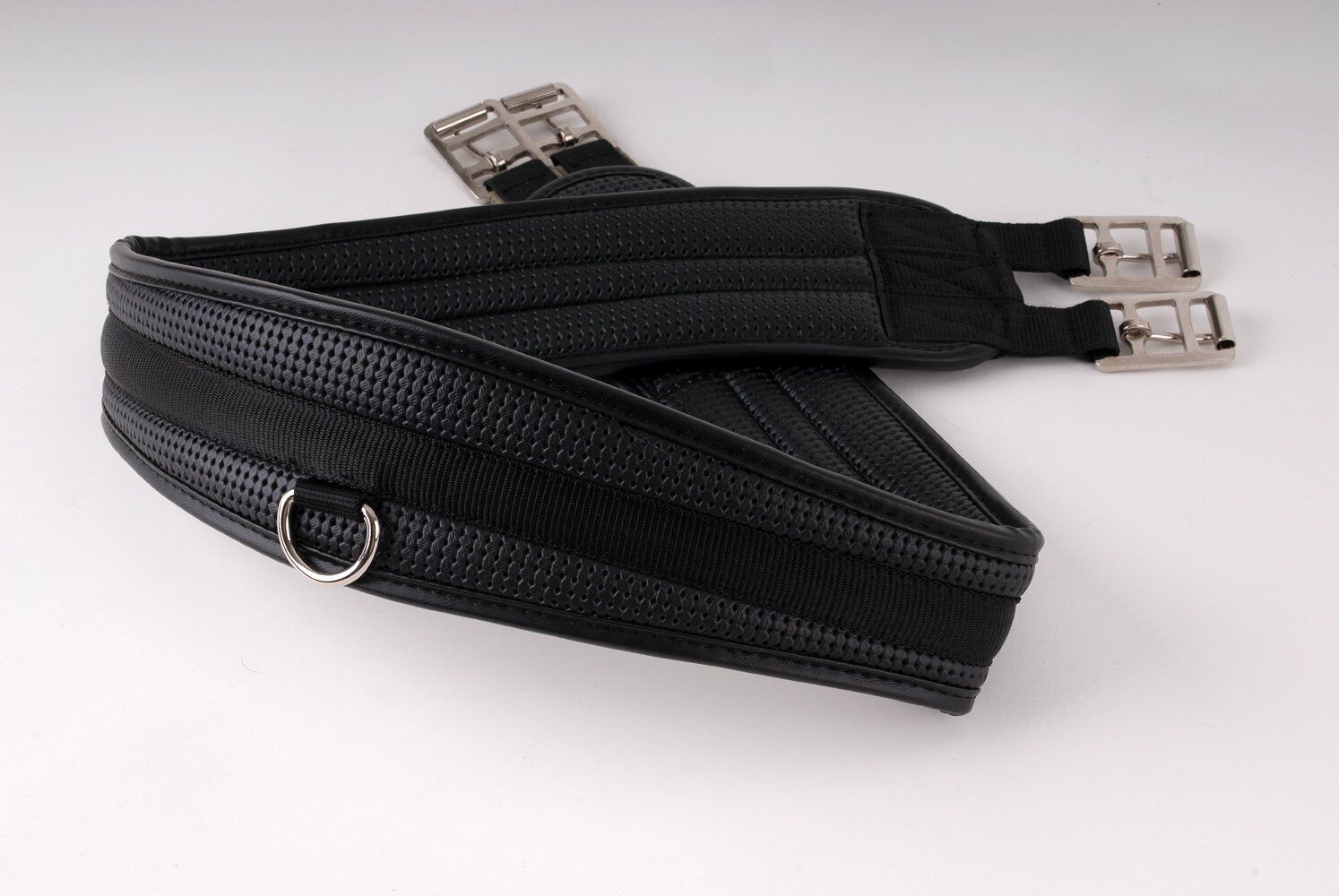 Picture of Rhinegold Synthetic Comfort Girth | Elastic End | Black, 38-56" | Cushioned