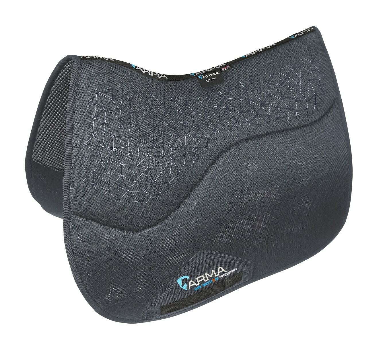 Picture of Shires Arma Air Motion Pro Saddlecloth | Black | 2 Sizes | Ventilated Pro Grip