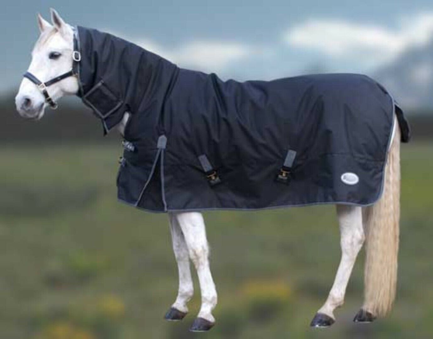 Picture of Rhinegold Konig 200G Fixed Neck Mediumweight Combo Horse Turnout Rug 600 Denier