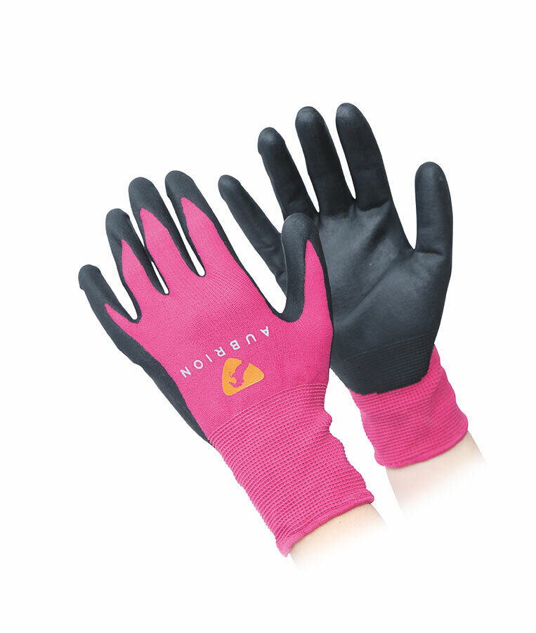 Picture of Shires Aubrion All Purpose Yard Gloves in Grey or Pink (1070)