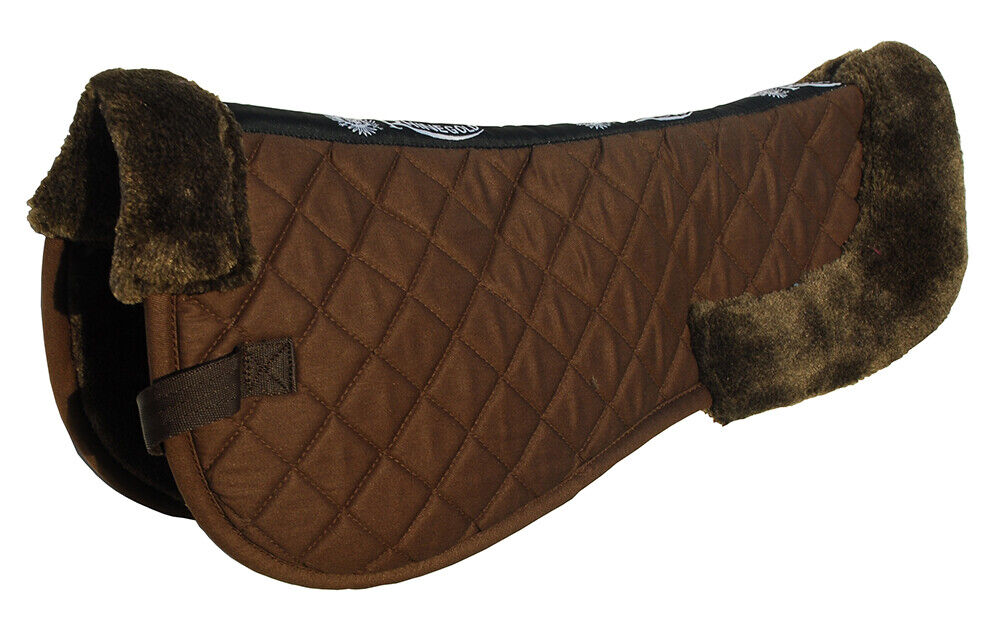 Picture of Rhinegold Comfort Half Saddle Pad Cotton Half Pad |  3 Sizes | 7 Colours