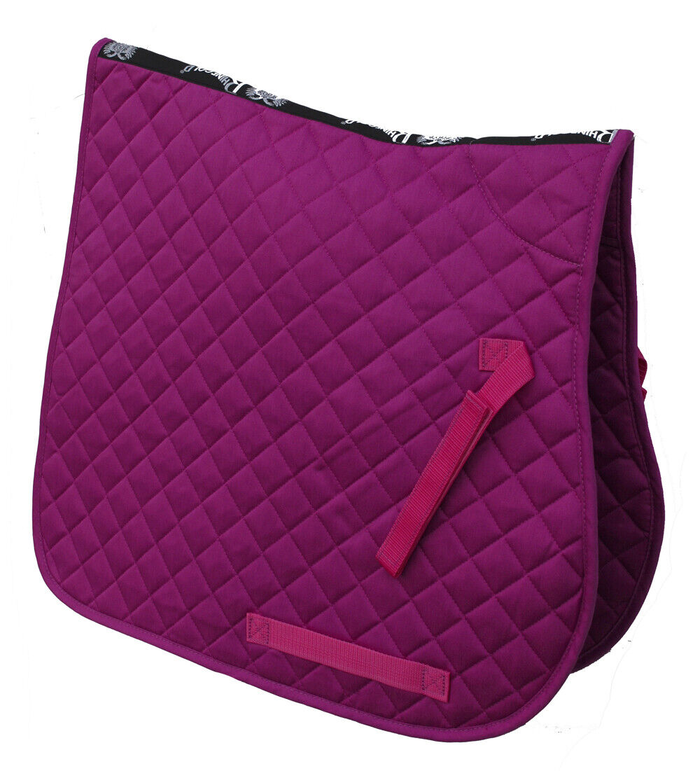 Picture of Rhinegold Cotton Quilted Saddle Cloth | Pony, Cob, Full | 11 Colours