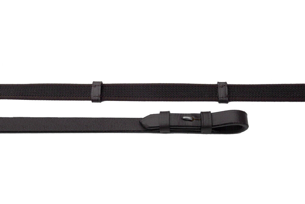 Picture of Windsor Equestrian Leather Super Grip Reins, | Black or Havana | 54" x 5/8"