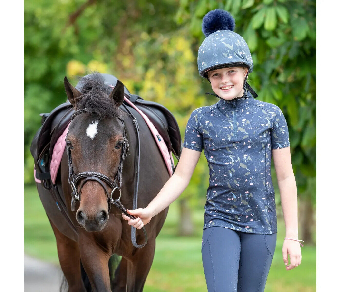 Picture of Shires Aubrion Revive Short Sleeve Base Layer, Young Rider | 3 Colours| Age 7-16