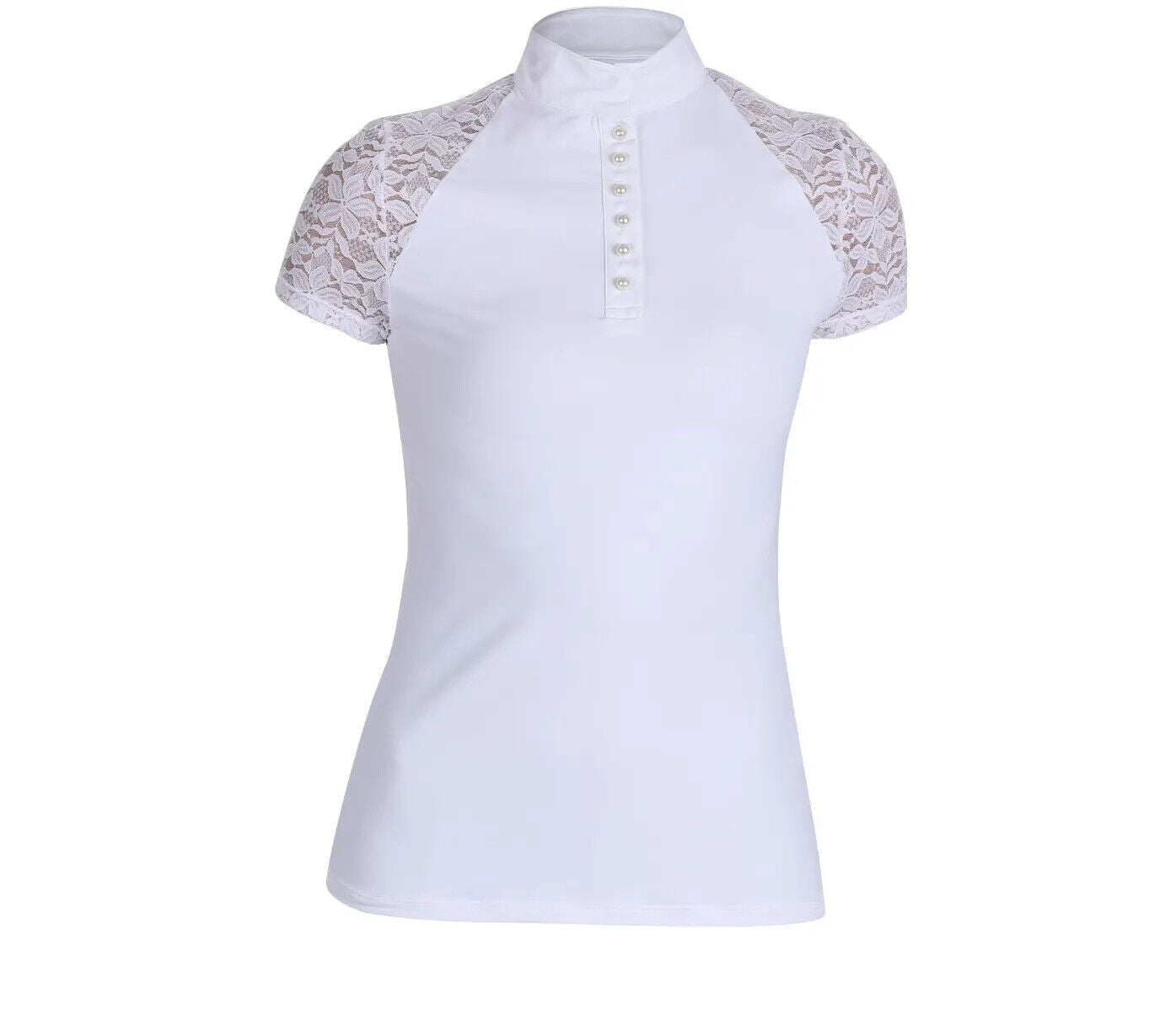 Picture of Shires Aubrion Moorgate Childs Show Shirt | Young Riders | White | Age 7-14 yrs