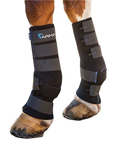 Picture of Shires Arma Deluxe Mud Socks, Neoprene Horse Turnout Boots | Black