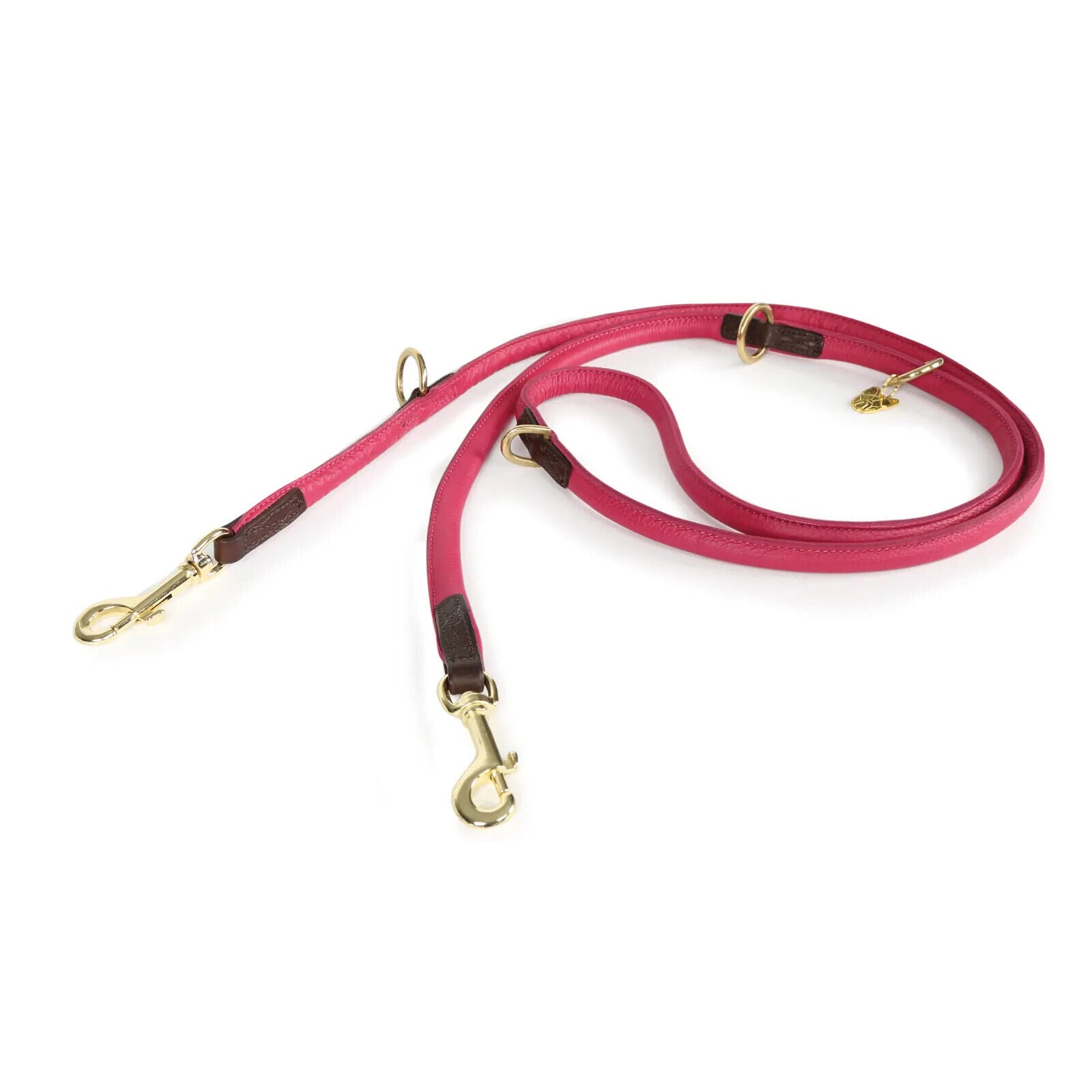 Picture of Shires Digby & Fox Rolled Leather Dog Training Lead | Double Ended | 9 Colours