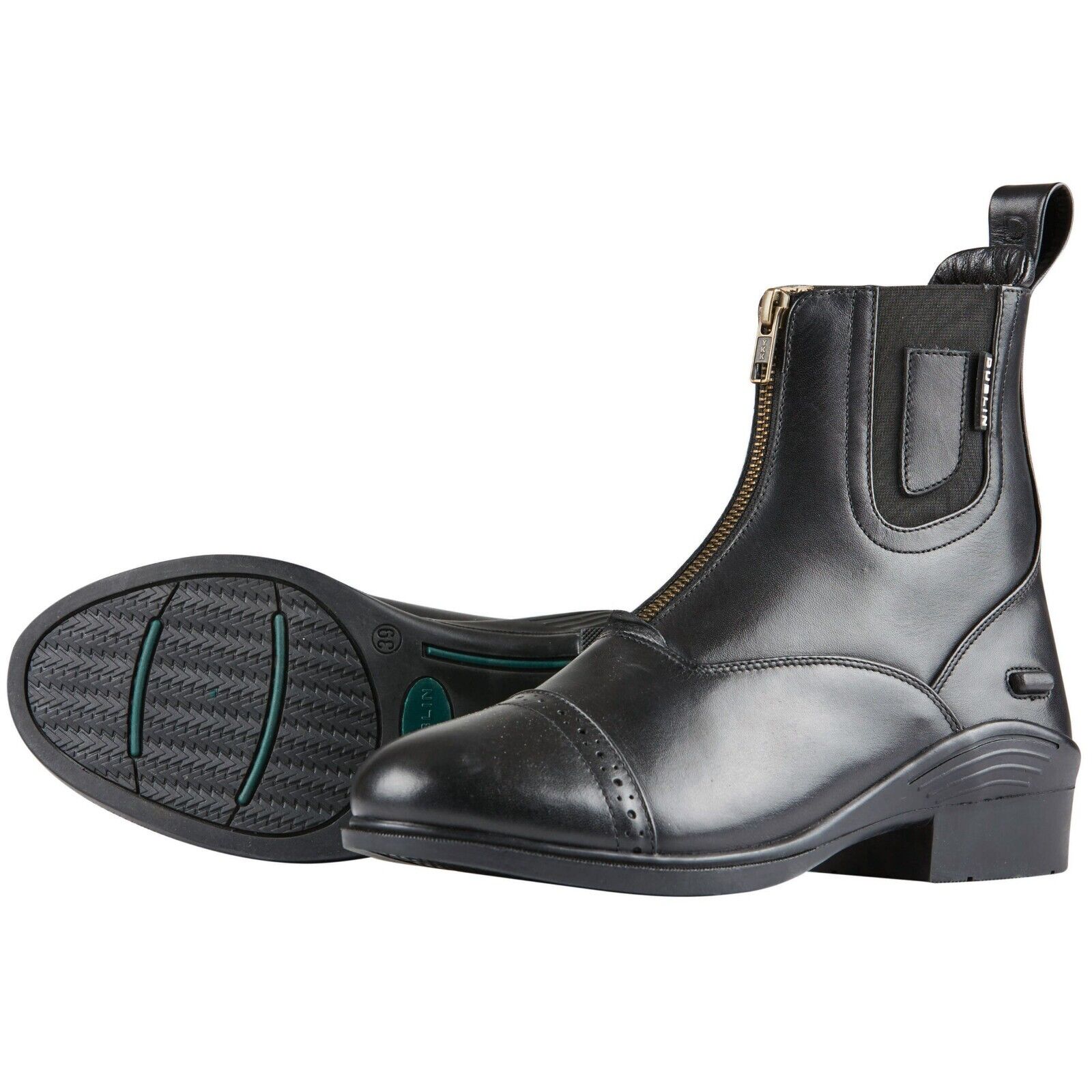 Picture of Dublin Evolution Zip Front Paddock Jodhpur Boots, Black or Brown, UK 4-8.