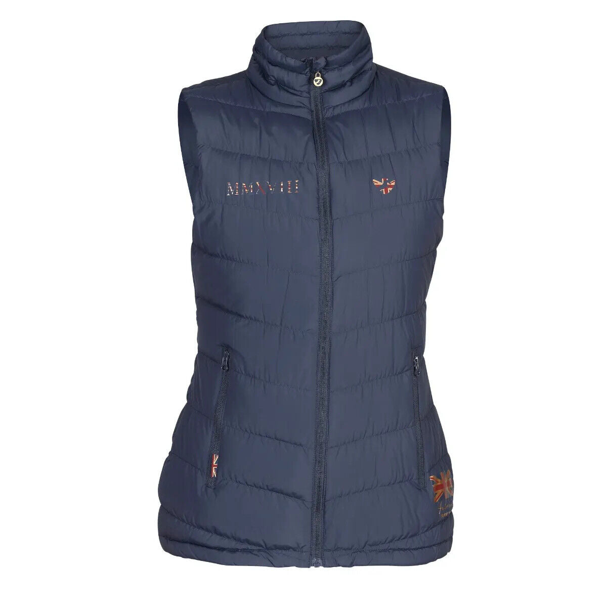 Picture of Shires Aubrion Ladies Team Padded Gilet | Womens | Navy | XXS - XXL | Warm light
