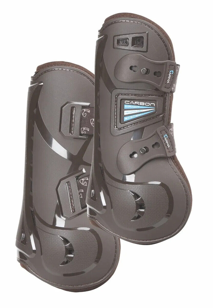 Picture of Shires ARMA Carbon Tendon Boots, | Black / Brown | Cob / Full
