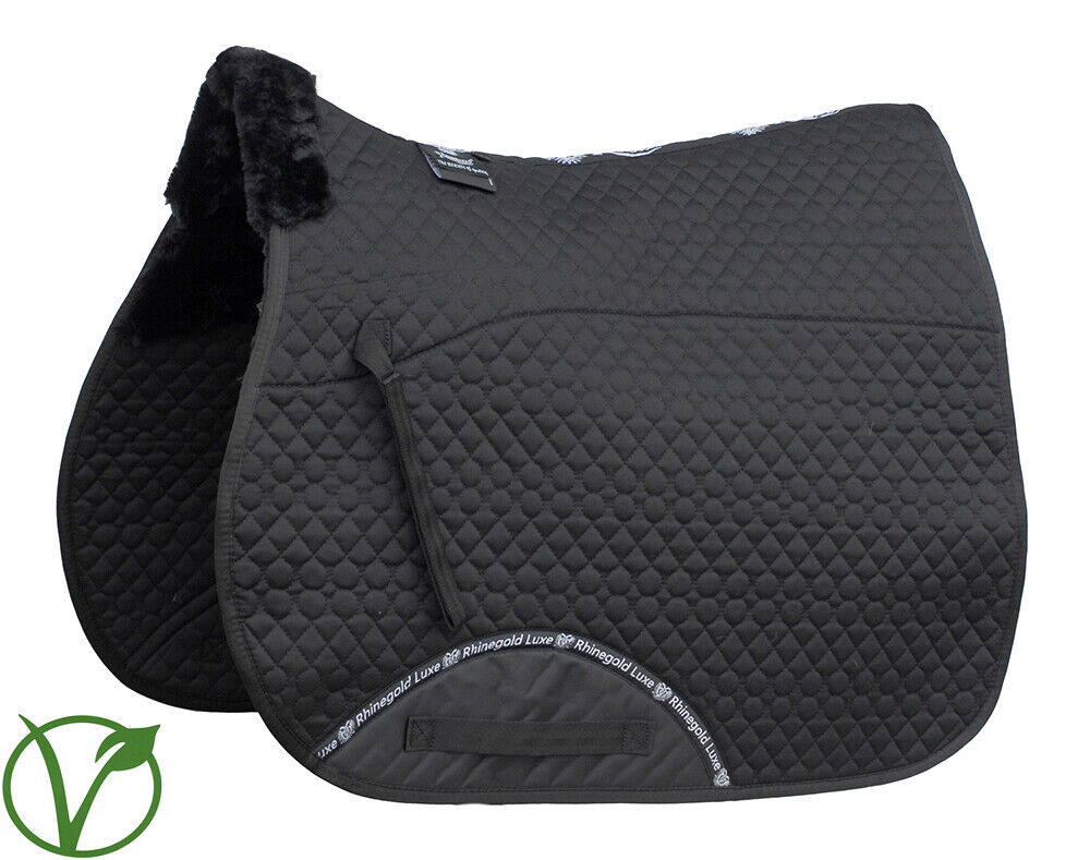Picture of Rhinegold Luxe Horse Fur Saddlecloth | 5 Colour Options | Pony, Cob, Full